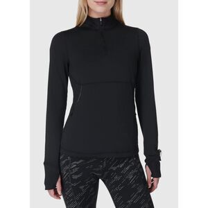 Sweaty Betty Therma Boost Running Half Zip Pullover Black‎ Size Small NWT